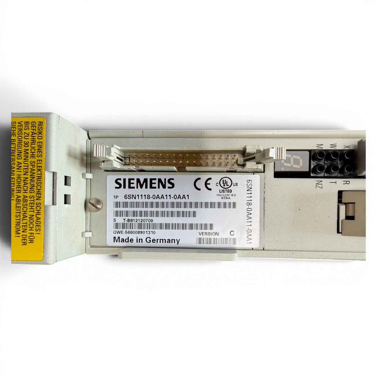 SIEMENS SIMODRIVE LT-MODUL INT.50A 6SN1123-1AA00-0CA2 mit Einschubmodul 6SN1118-0AA11-0AA1 für IMA 610 V X-Achse (Kopie)