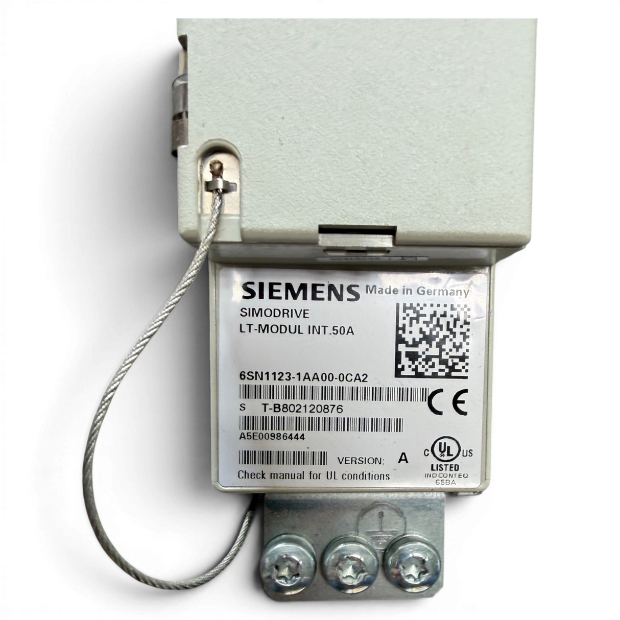 SIEMENS SIMODRIVE LT-MODUL INT.50A 6SN1123-1AA00-0CA2 mit Einschubmodul 6SN1118-0AA11-0AA1 für IMA 610 V X-Achse (Kopie)