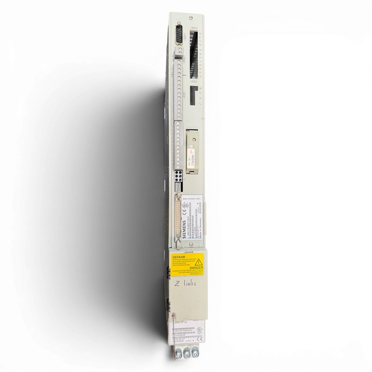 SIEMENS SIMODRIVE LT-Modul INT. 15A Art.-Nr. 6SN1123-1AA00-0AA1 / 6SN1118-0AA11-0AA1 passend z. B. für IMA 610 V