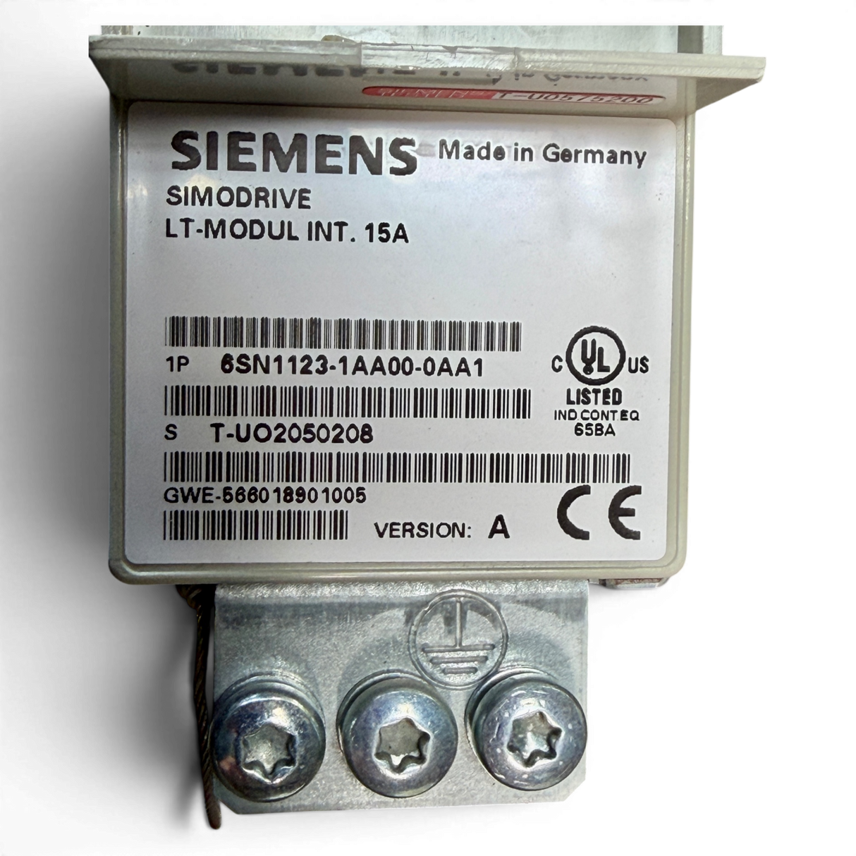 SIEMENS SIMODRIVE LT-Modul INT. 15A Art.-Nr. 6SN1123-1AA00-0AA1 / 6SN1118-0AA11-0AA1 passend z. B. für IMA 610 V