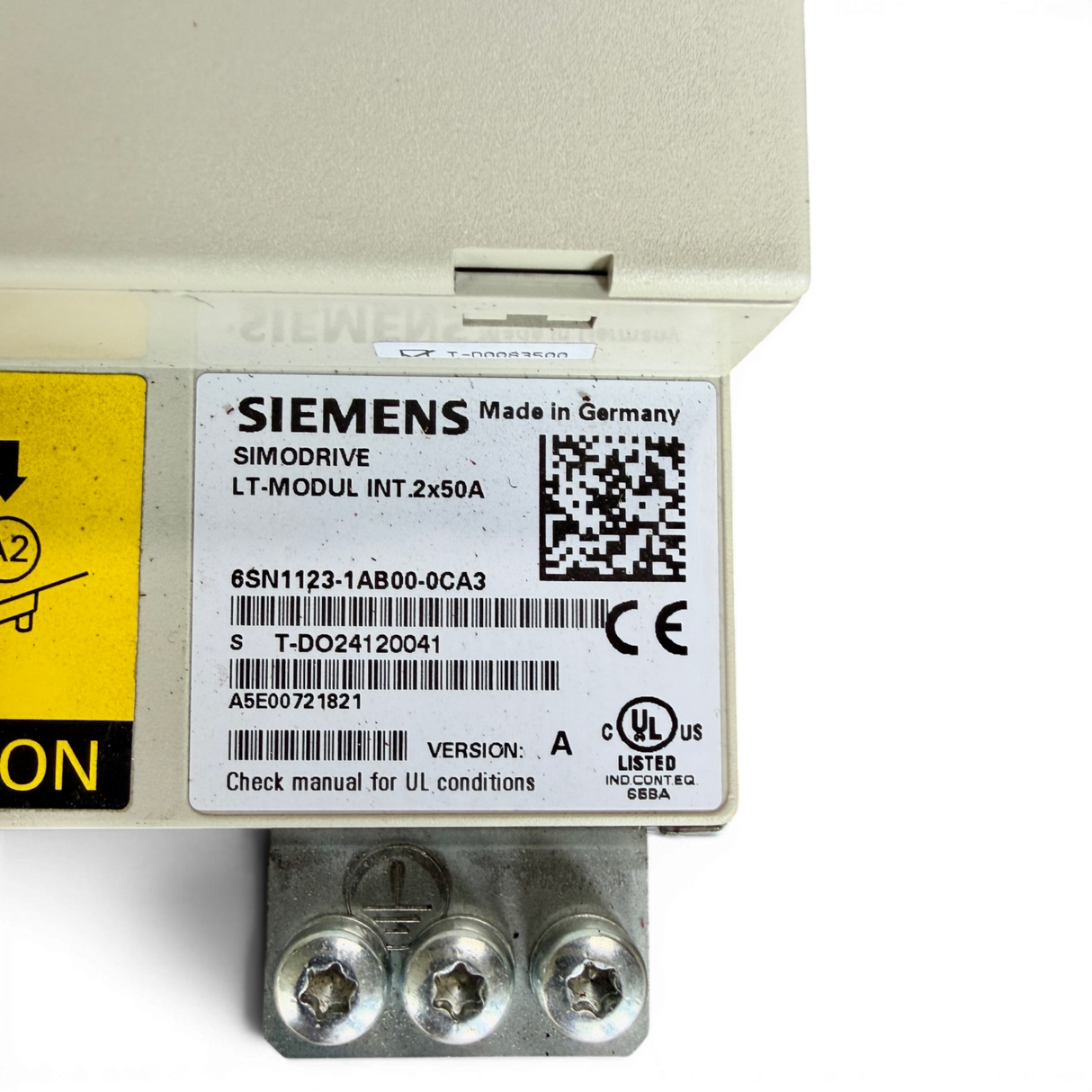 Siemens SIMODRIVE LT-Modul INT. 2x50A Version A Art.-Nr. 6SN1123-1AB00-0CA3