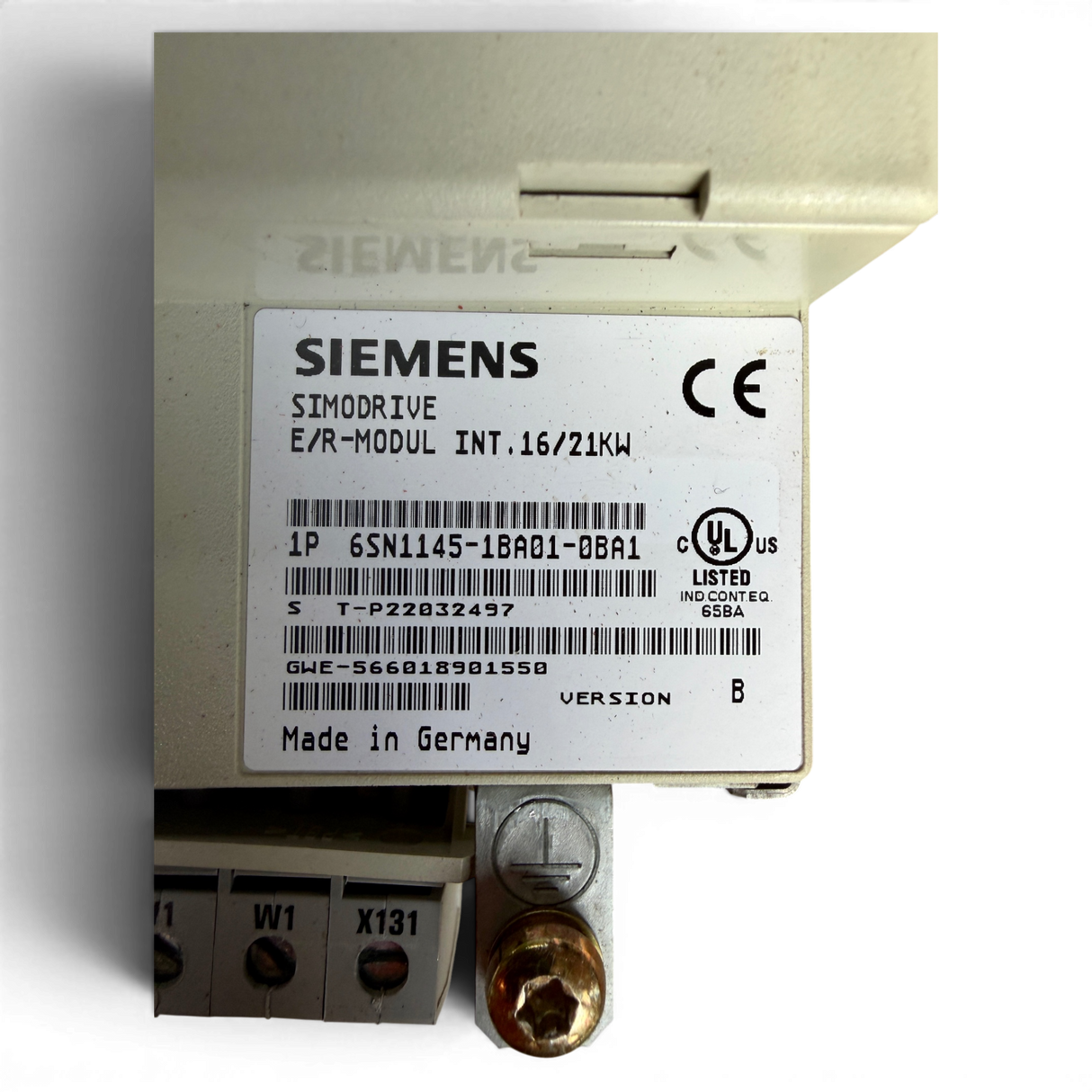 Siemens SIMODRIVE 611 E/R-MODUL INT. 16/21 kW Art.-Nr. 6SN1145-1BA01-0BA1