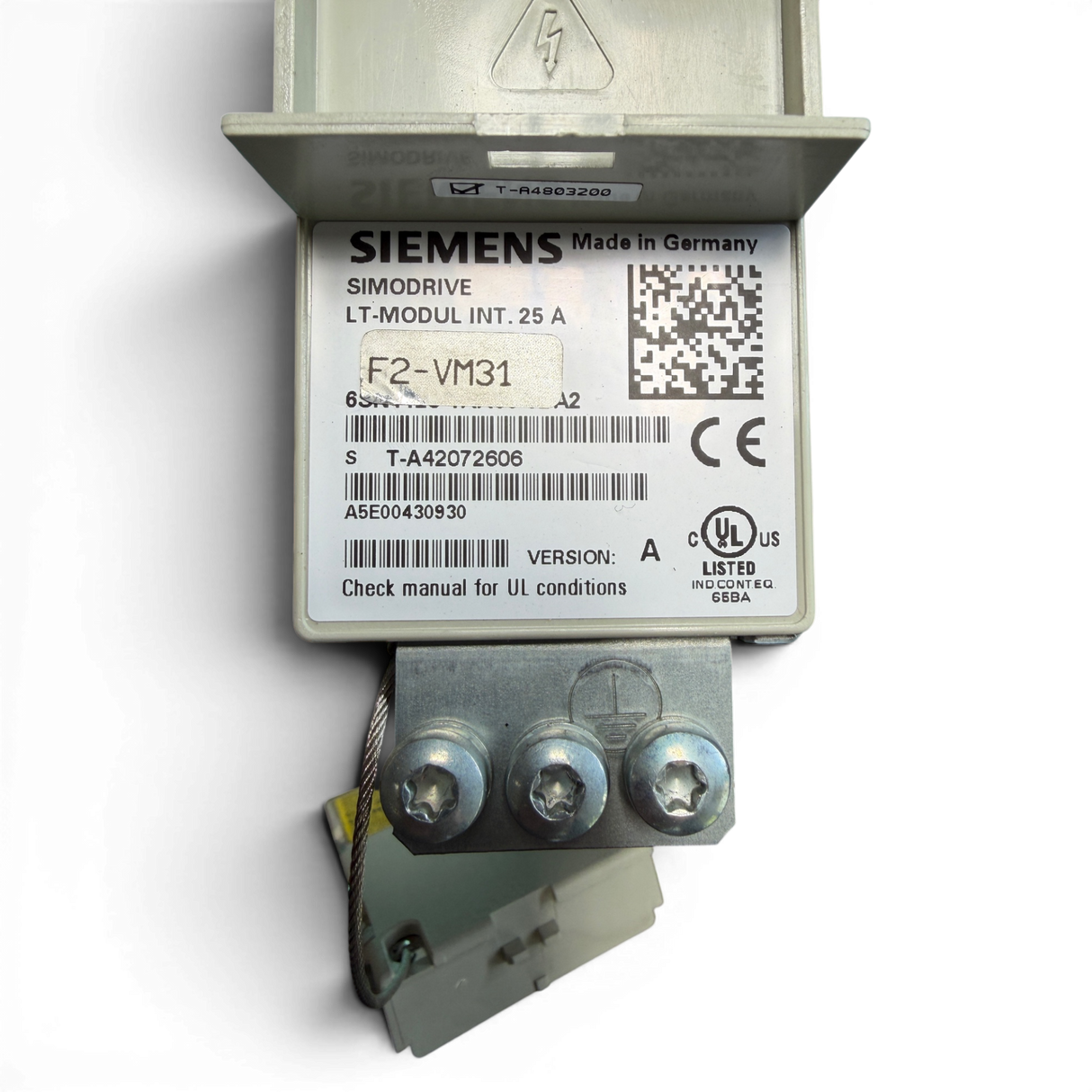 Siemens SIMODRIVE LT-Modul INT. 25 A F2-VM31 Art.-Nr. 6SN1123-1AA00-0CA2 Seriennummer T-A42072606)