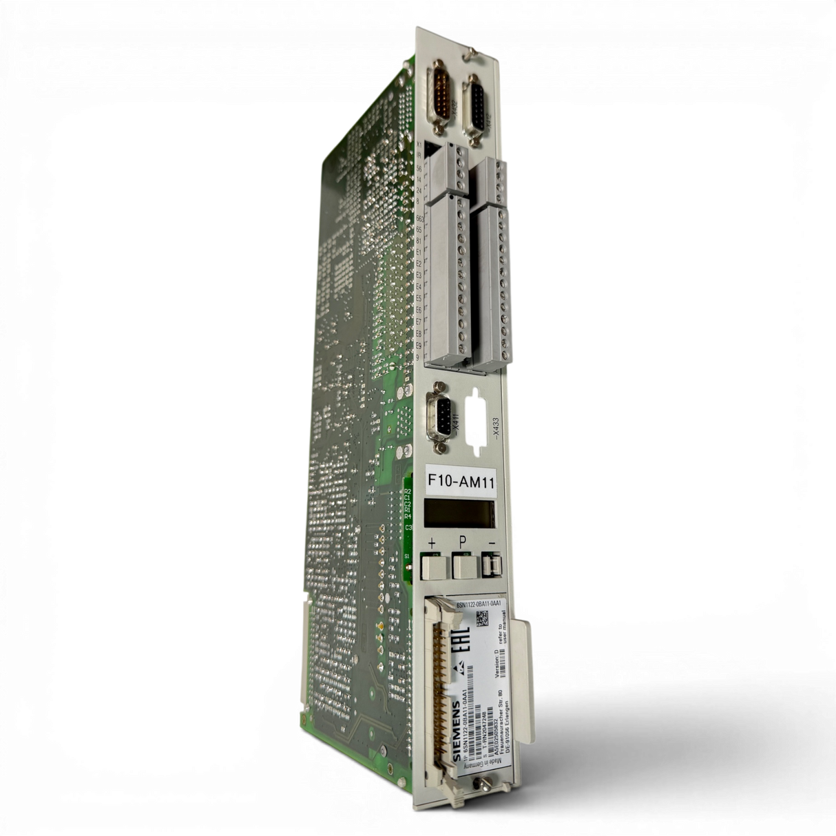 Siemens SIMODRIVE Regelungsbaugruppe Art.-Nr. 6SN1122-0BA11-0AA1 Seriennummer T-RN2047248