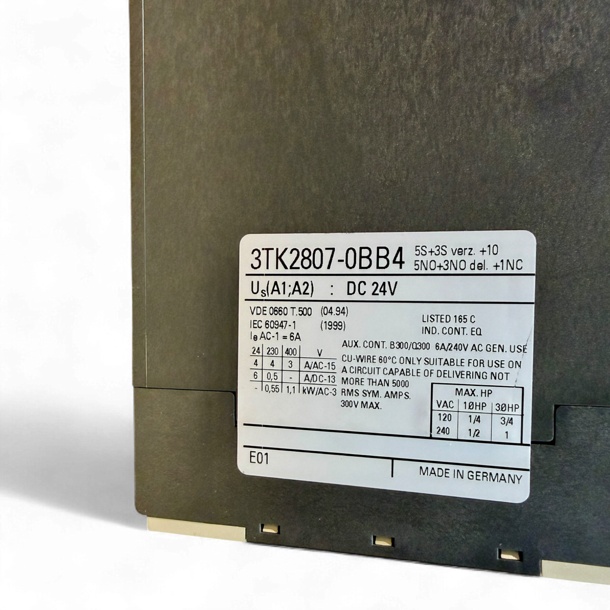 Siemens Sicherheits-Schützkombination 3TK2807-0BB4 | Art.-Nr. 3TK2807-0BB4