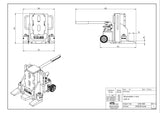 Machine jack EJ60-4S 6.0 to 6000 KG Hydraulic