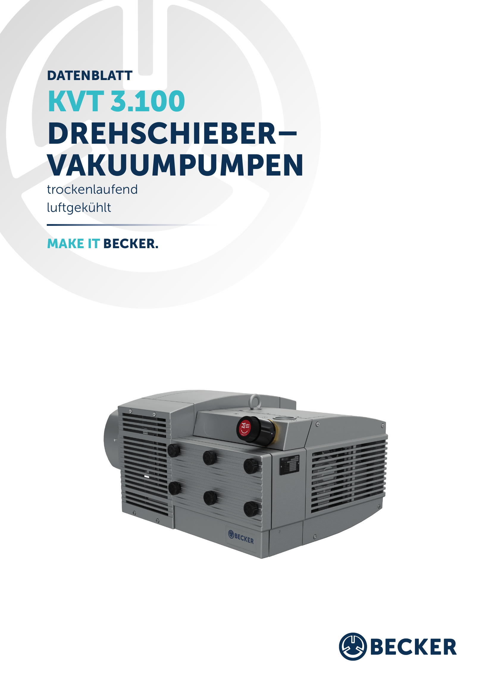 Becker VACS 0030.0020 VC+ – Kompakt-Vakuumanlage mit 2 Pumpen KVT 3.140/0-400