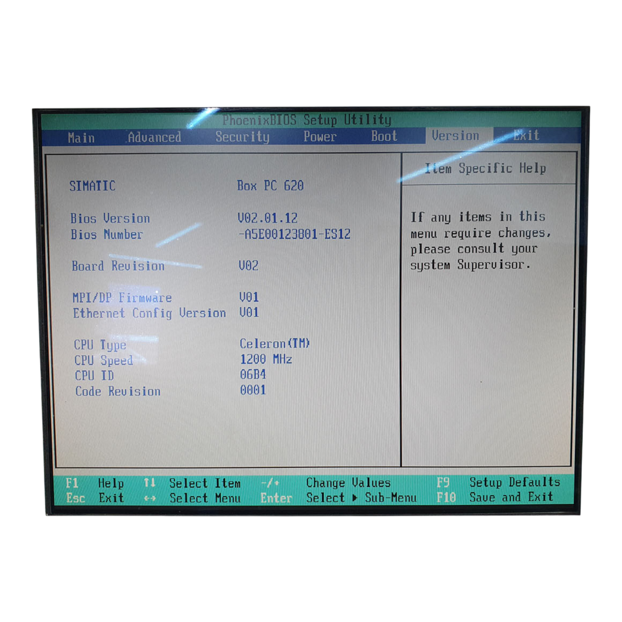WEINIG Unimat Hydromat Unicontrol Siemens Simatic Panel PC 670 | Art.-Nr. 6AV7723-1AA40-0AC0 (panel pc))