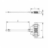 Transportfahrwerk Panzerrollen  Set HTS ECO-Skate I 120L+S / 24t Traglast