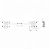 Transportfahrwerk Panzerrollen  HTS ECO-Skate I90L+S / 18t Traglast