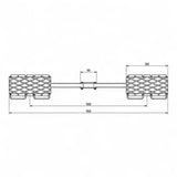 Transportfahrwerk Panzerrollen  Set HTS ECO-Skate I 150L+S / 30t Traglast