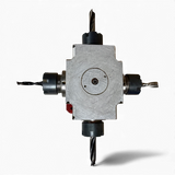 IMA ATEMAG CNC HBE Adapteraggregat Bohr und Fräsaggregat 4 Werkzeugausgänge Art Nr 147009FSQUIM5N HBE