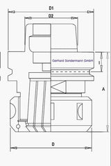 HSK 63 F Spannzangenfutter HM Schaftfräser 37 x 13 – Ansicht 4