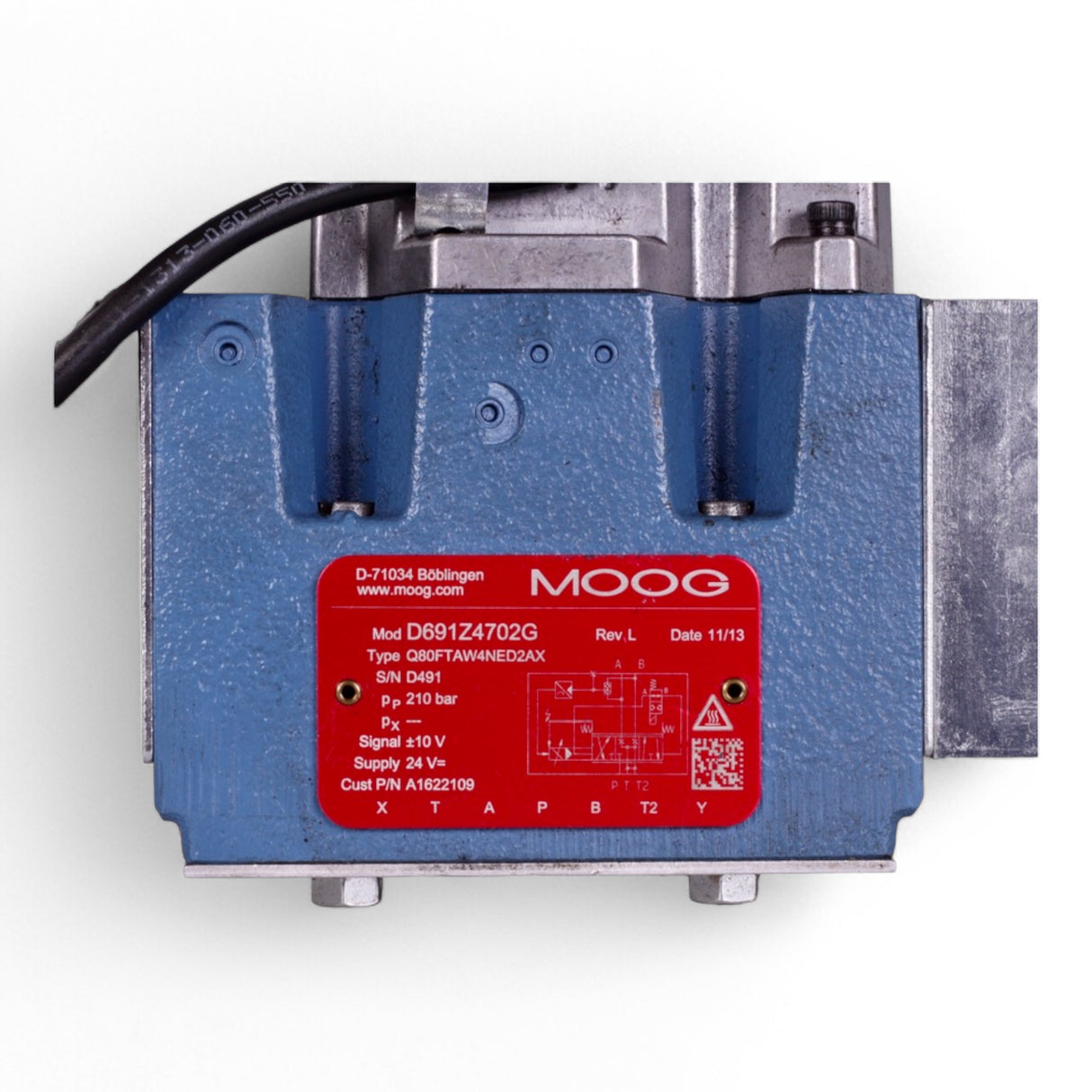 MOOG Servoventil D691Z4702G mit Vorsteuerstufe B97235-024V