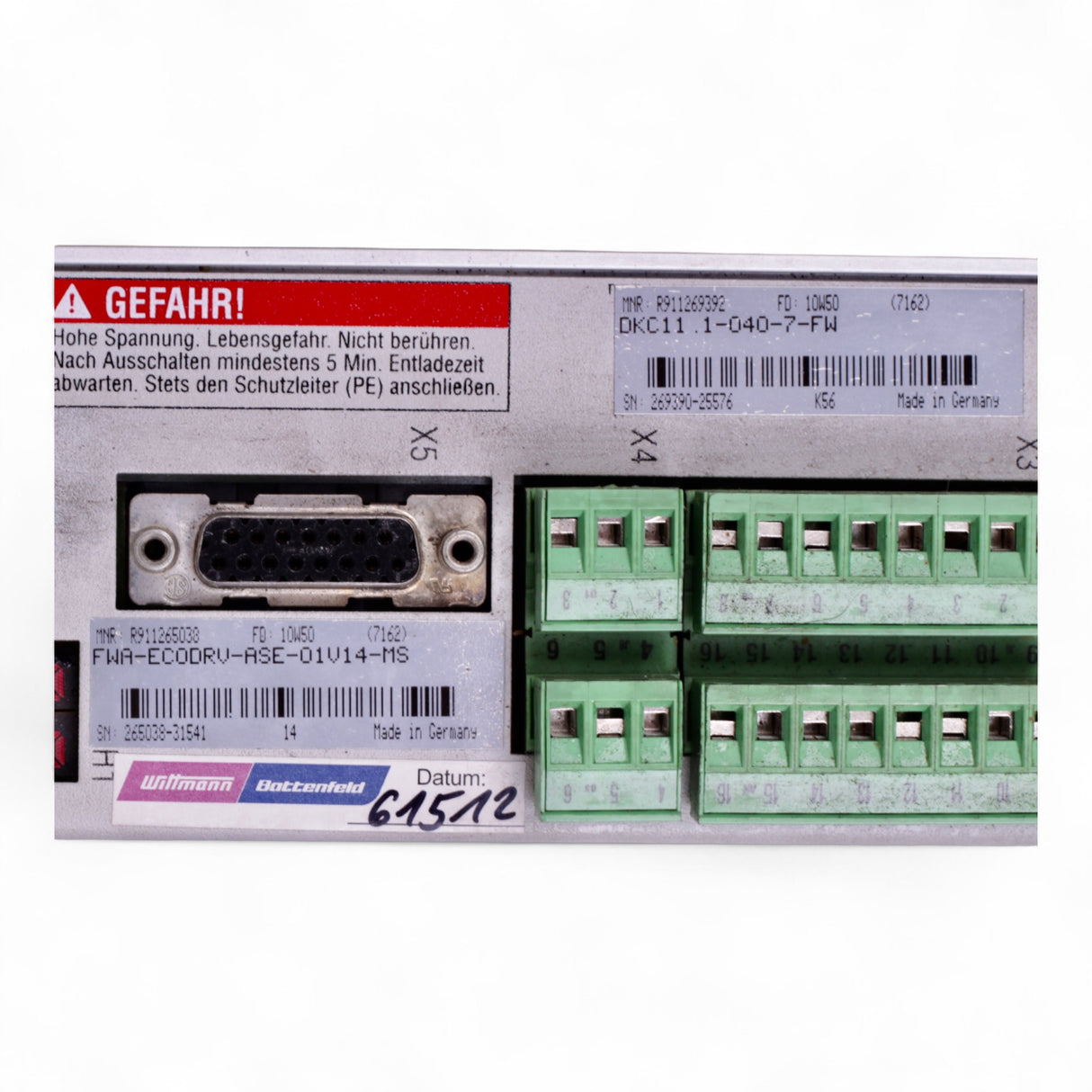 Indramat Rexroth Ecodrive DKC11.1-040-7-FW  FWA-ECODRV-ASE-01V14-MS