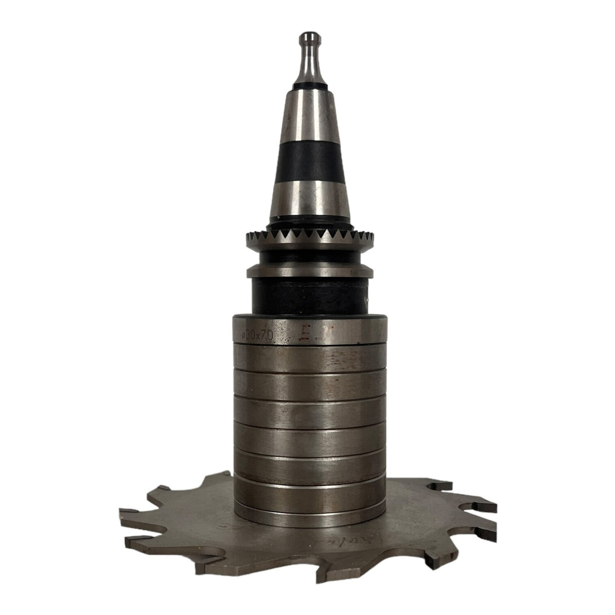 SK 30 ISO 30 Collet Chuck Milling Arbor with Steep Taper compl. with 1 Ring Set Morbidelli SCM with additional Groovers 150 mm