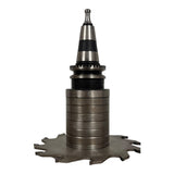 SK 30 ISO 30 Collet Chuck Milling Arbor with Steep Taper compl. with 1 Ring Set Morbidelli SCM with additional Groovers 150 mm