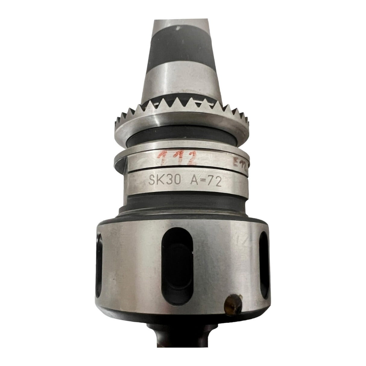 SK 30 ISO 30 Collet Chuck LEUCO with Gear Ring A=72mm with HM-WPL Router Bit D=20 mm x NL=55 mm, Z1+1 Item no. 726050-M