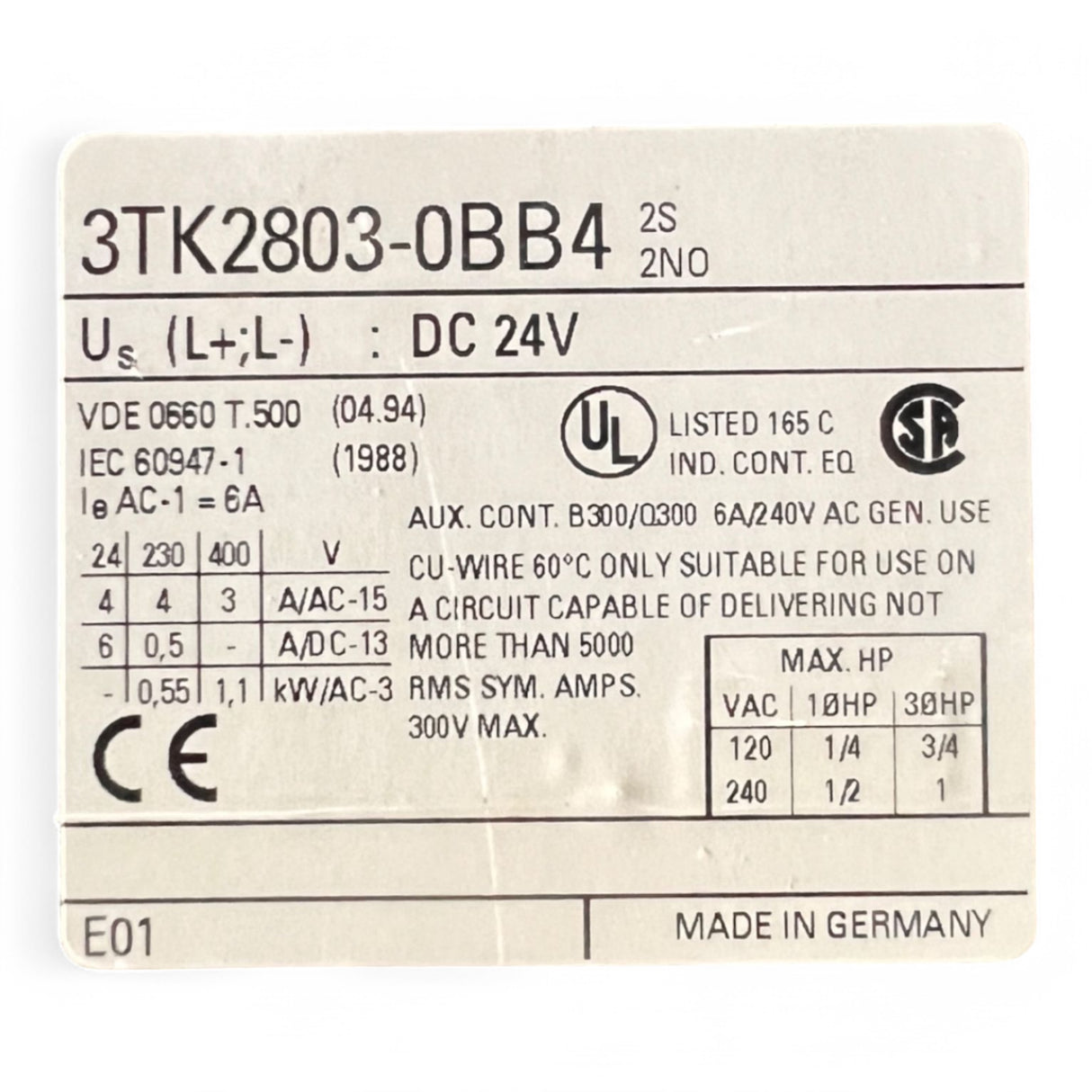 Siemens 3TK28033-0BB4 Sicherheitsschaltgerät