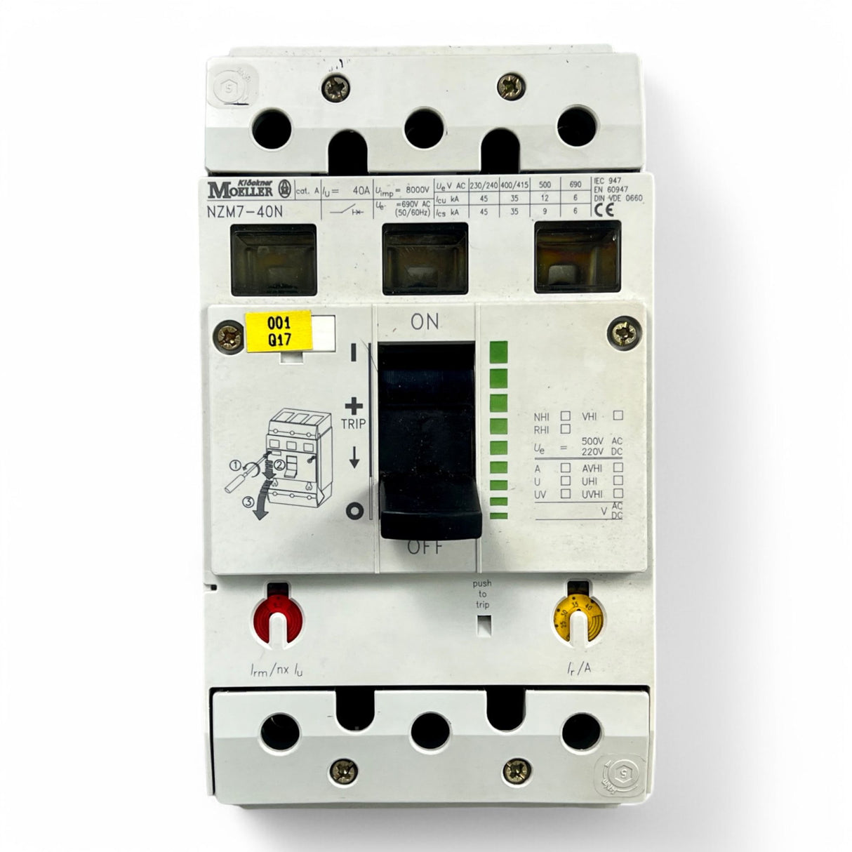 Eaton Klöckner Moeller Klöckner Moeller Eaton  NZM7-40N Schutzschalter Art.-Nr. NZM7-40N