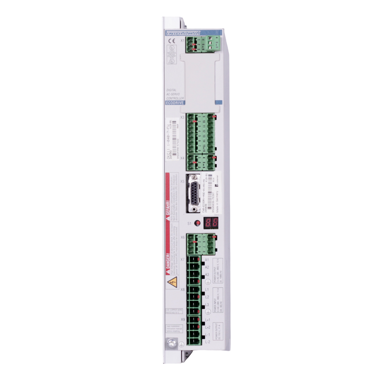 Indramat Rexroth Bosch Rexroth Indramat Digital AC Servo Controller DKC11.1-040-7-FW Part no. DKC11.1-040-7-FW