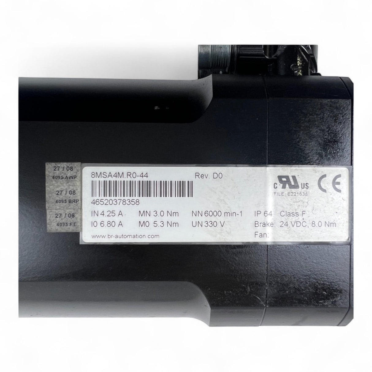 BR Automation Servomotor 8MSA4M.R0-44 46520378358