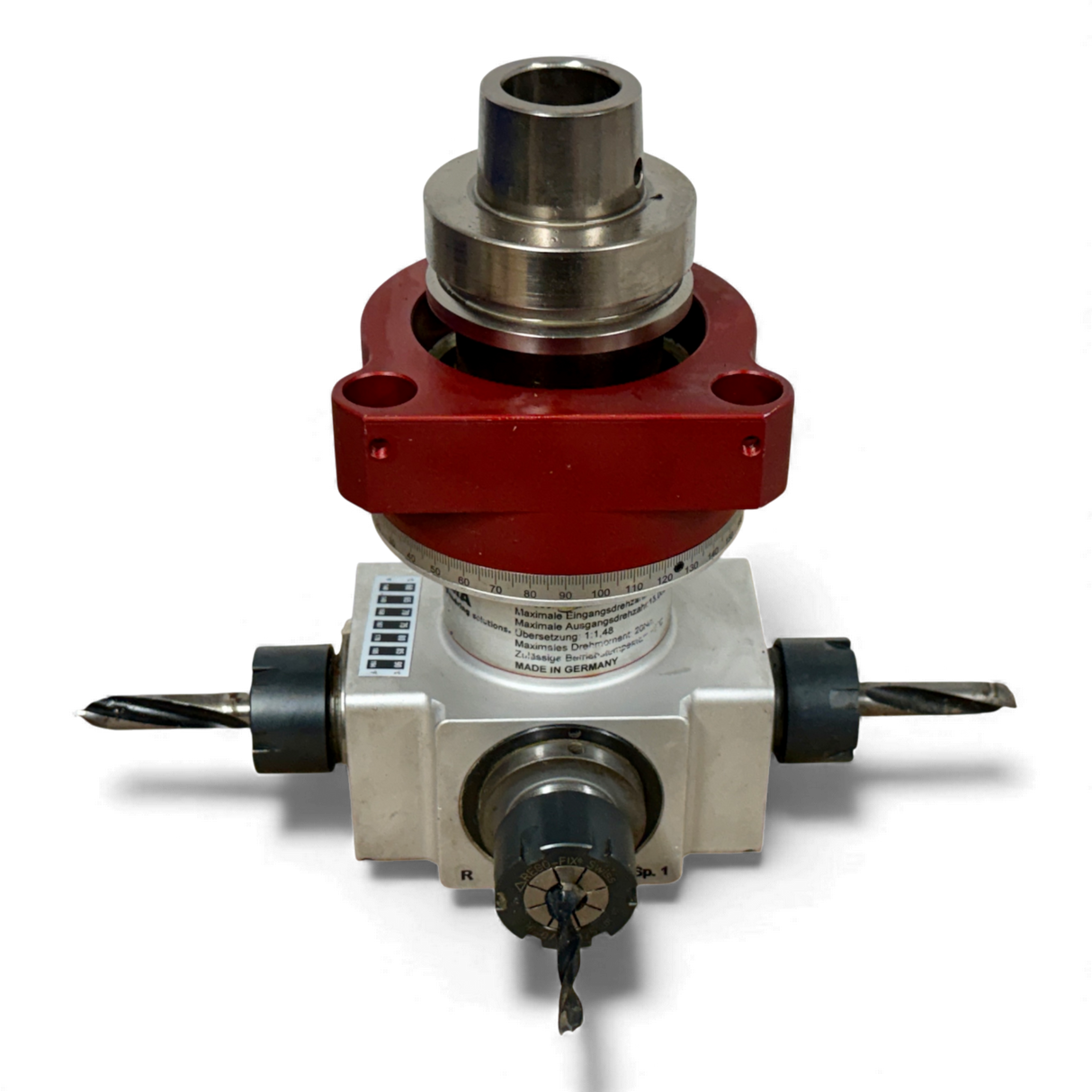 IMA ATEMAG CNC HBE Adapteraggregat Bohr und Fräsaggregat 4 Werkzeugausgänge Art Nr 147009FSQUIM5N HBE