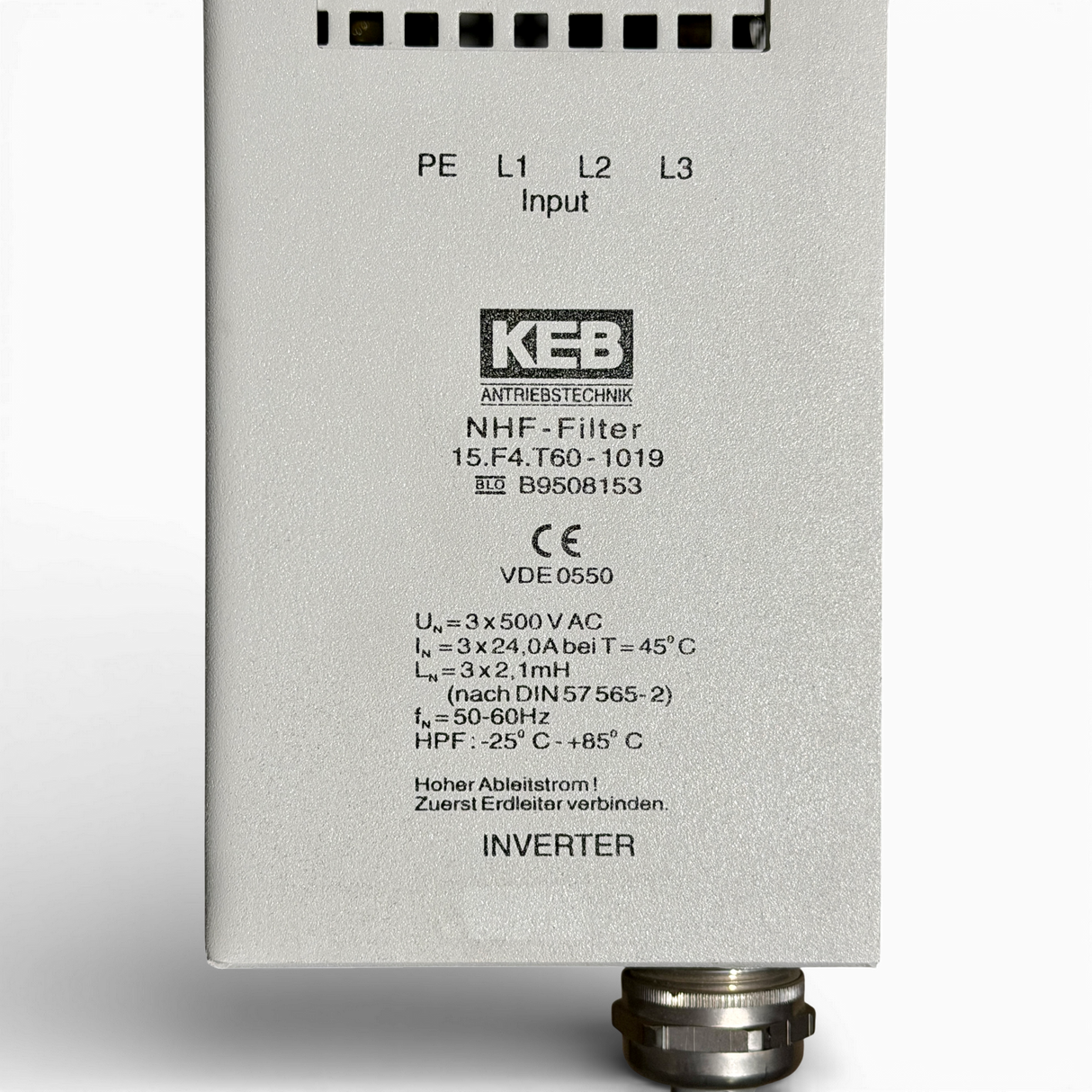 KEB NHF Filter Netzfilter Art.-Nr. 15.F4.T60-1019 Inverter