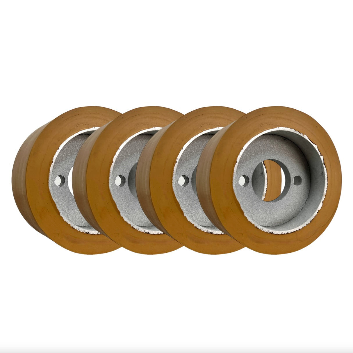 4 Stück -PUR Vorschubrolle 120 x 60 mm Polyurethan (PU R) mit Stahlkern – Ø35 mm Bohrung – Teilkreis 8,5 x 48 – für Maggi, Haffner, HolzHe