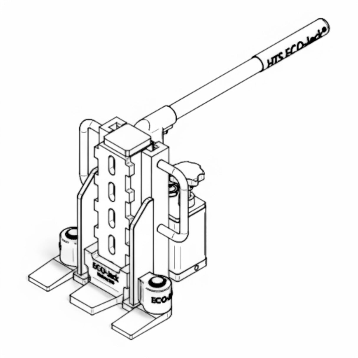Machine jack EJ60-4S 6.0 to 6000 KG Hydraulic