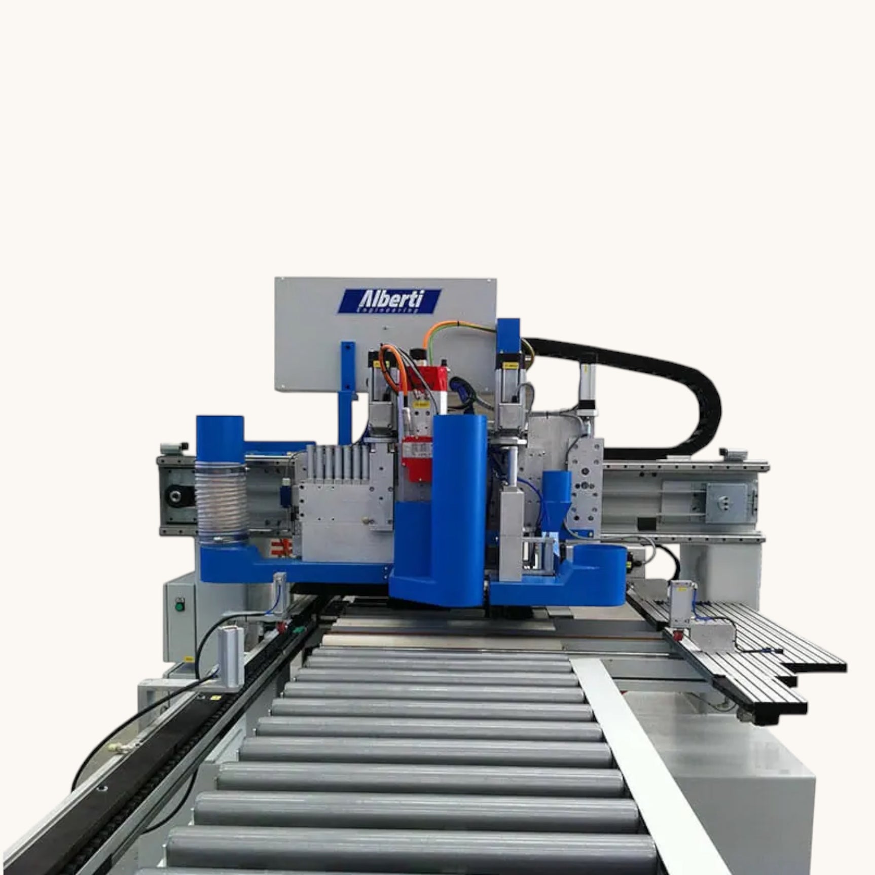 ALBERTI VECTOR CN CNC Vertikalbohrmaschine Fräsmaschine Dübeleintreibmaschine Beschlagsetzmaschine 6-seitig