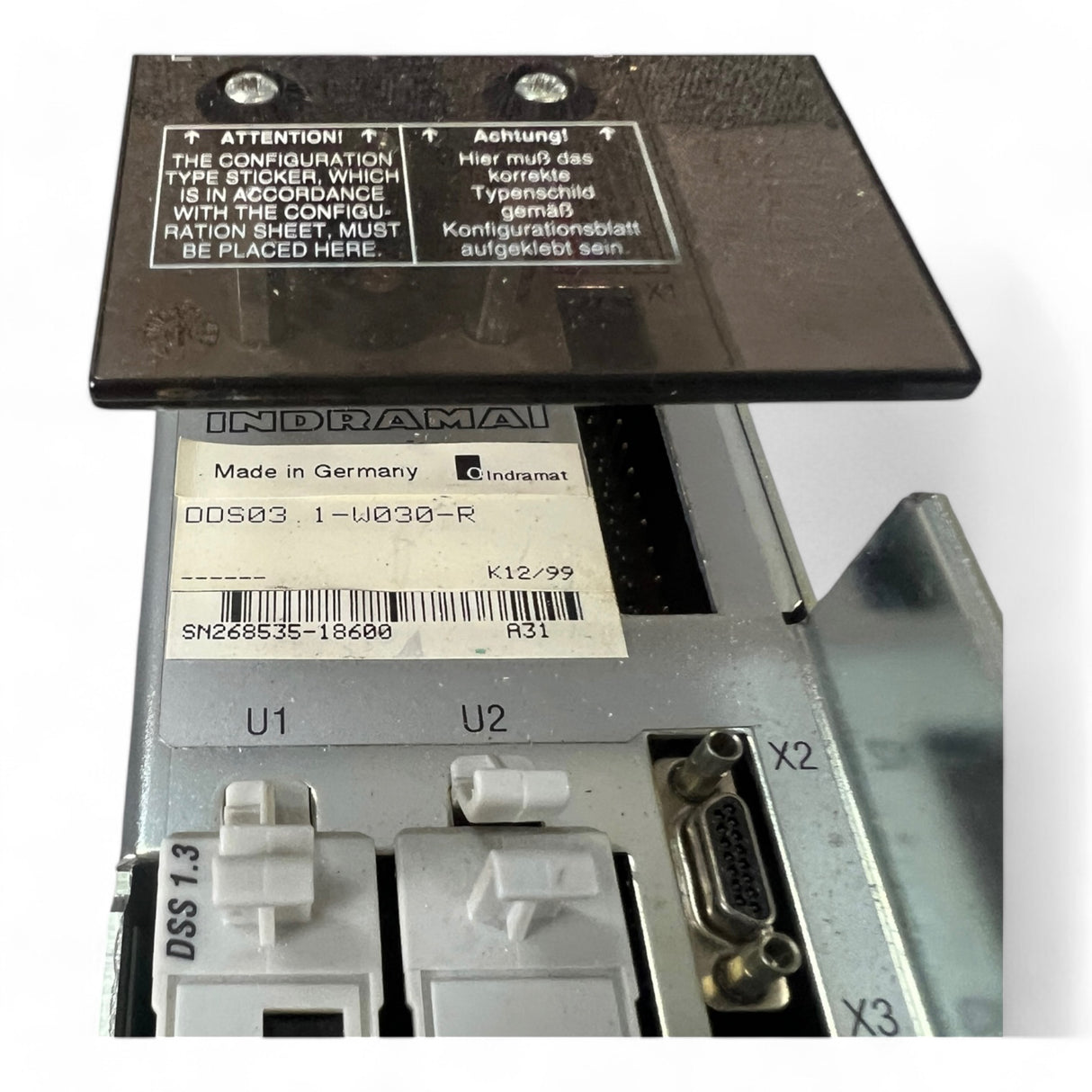 INDRAMAT Bosch Rexroth AC Servo Controller DDS03.1-W030-R DSS01.3-FW DSM02.1-FW