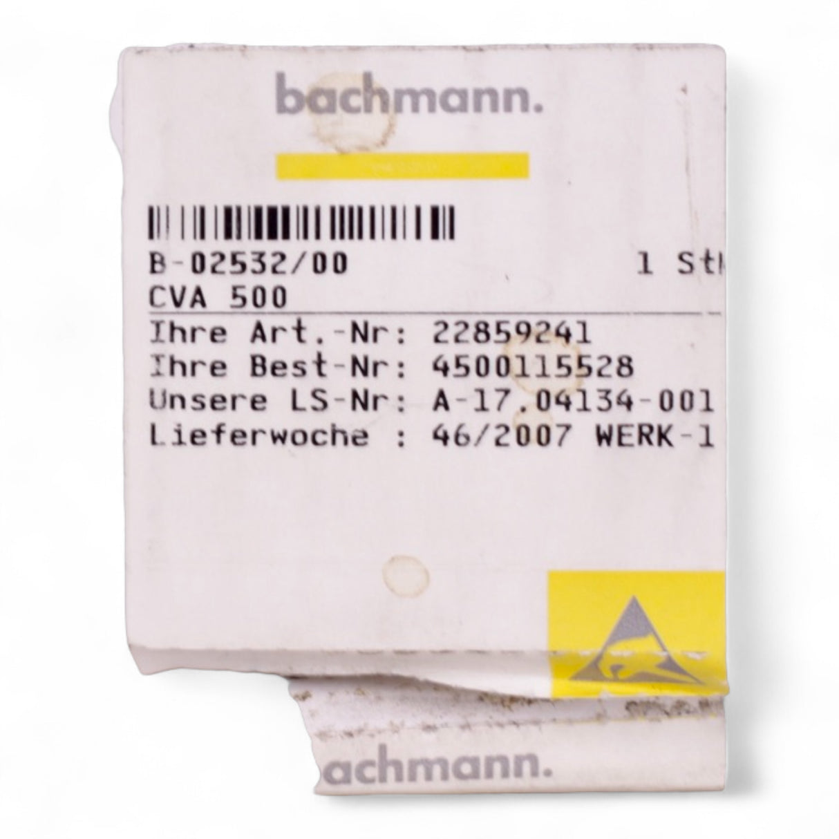 Bachmann CVA 500 B-02532/00 Prozessorkarte Battenfeld