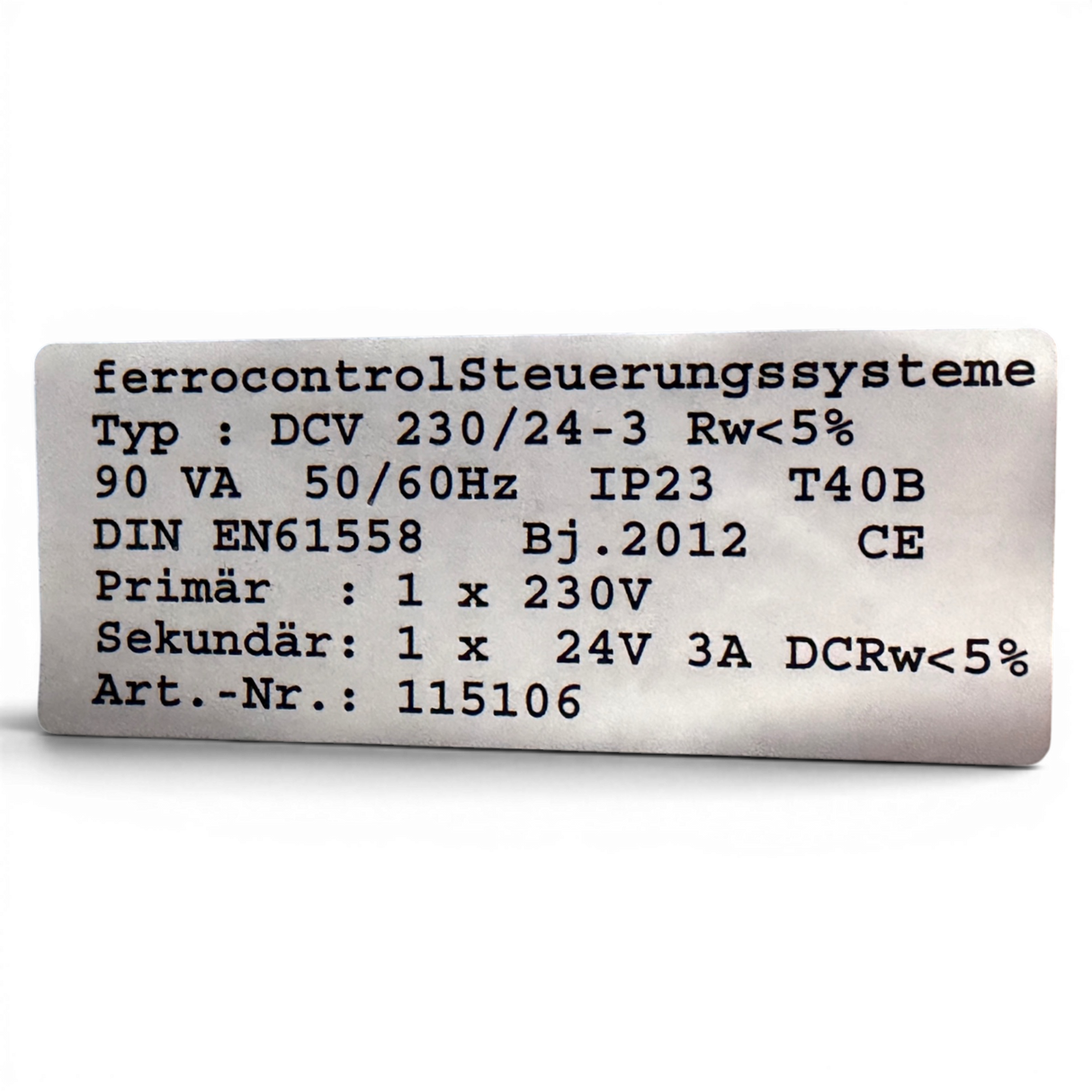 Ferrocontrol FIPC 1.7e Industrie Bedienpanel Art.-Nr. 1842 – CNC Panel PC für Priess und Horstmann CNC BAT