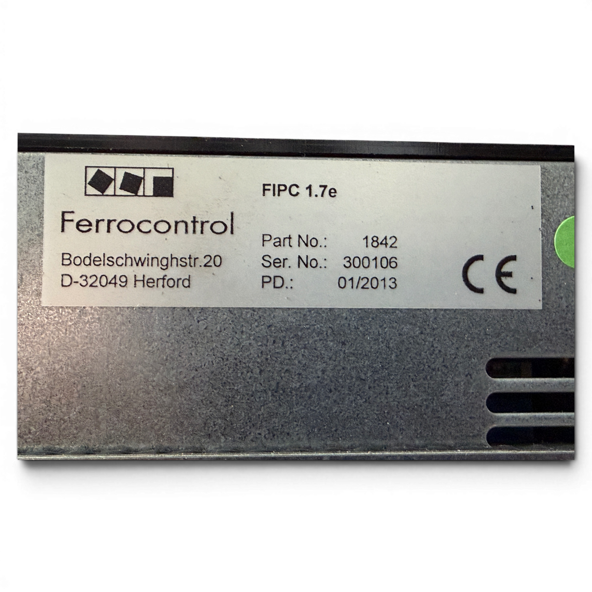 Ferrocontrol FIPC 1.7e Industrie Bedienpanel Art.-Nr. 1842 – CNC Panel PC für Priess und Horstmann CNC BAT