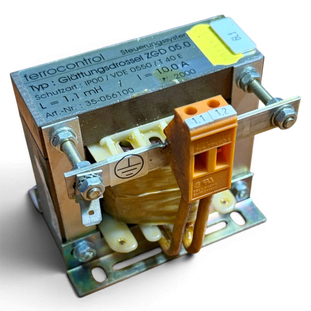 Ferrocontrol Glättungsdrossel ZGD 05.0 Art.-Nr. 35-056100 1,1 mH 10 A für Priess & Horstmann NC CNC Steuerung