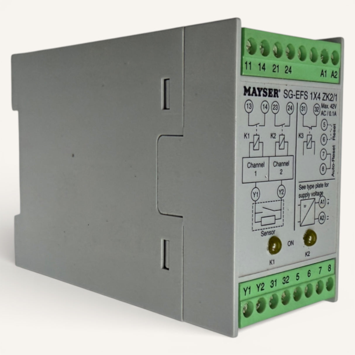 MAYSER Sicherheitssteuergerät SG EFS 104 ZK2/1 | Art.-Nr. 1002115 (safety control unit, safety relay)