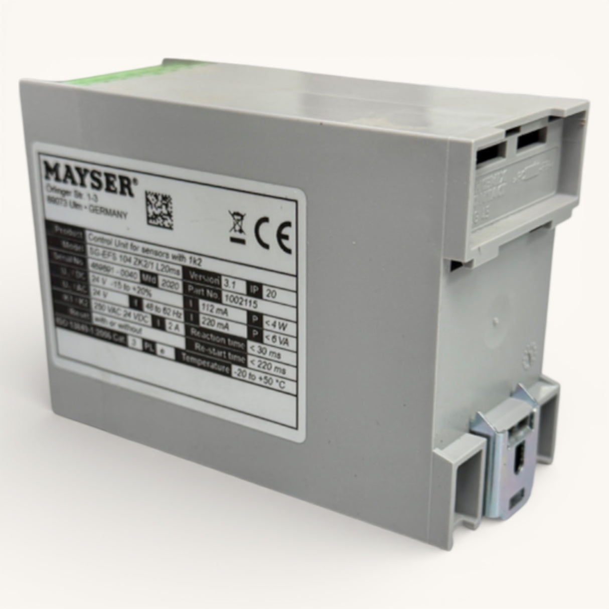 MAYSER Sicherheitssteuergerät SG EFS 104 ZK2/1 | Art.-Nr. 1002115 (safety control unit, safety relay)