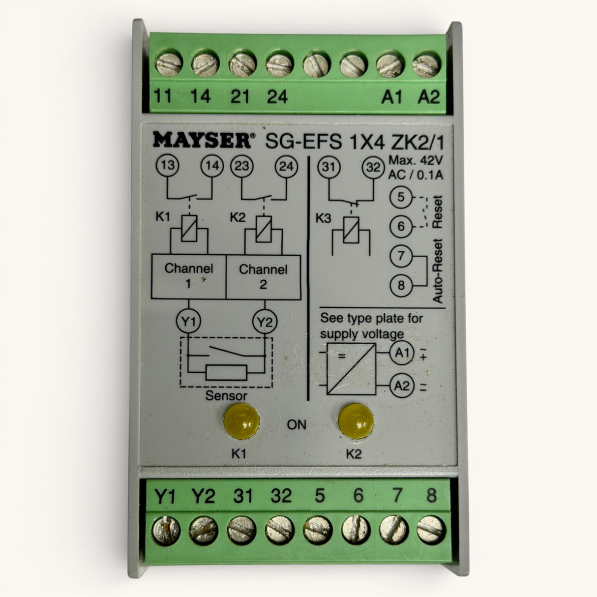 MAYSER Sicherheitssteuergerät SG EFS 104 ZK2/1 | Art.-Nr. 1002115 (safety control unit, safety relay)