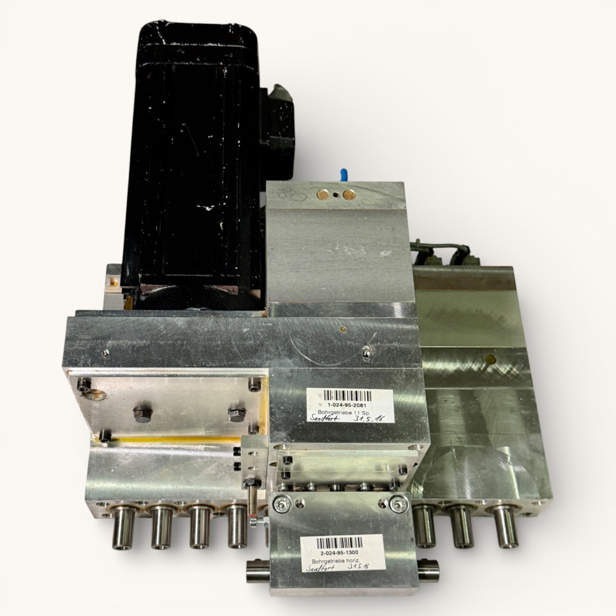 HOMAG Bohrgetriebe Motor Bohraggregat BAZ BOF 11 + 1 + 1 spindelig Art.-Nr. 1-024-95-2081 / Art.-Nr. 2-024-95-1330 – WEEKE BP 155