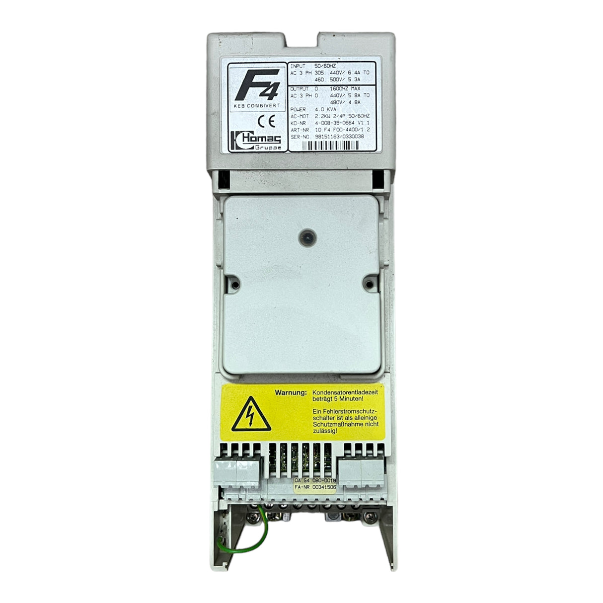 KEB HOMAG  Combivert F4 10 F4 FOO-4A00/1.2  2,2 KW 4 kVA Art. 2-082-01-0048