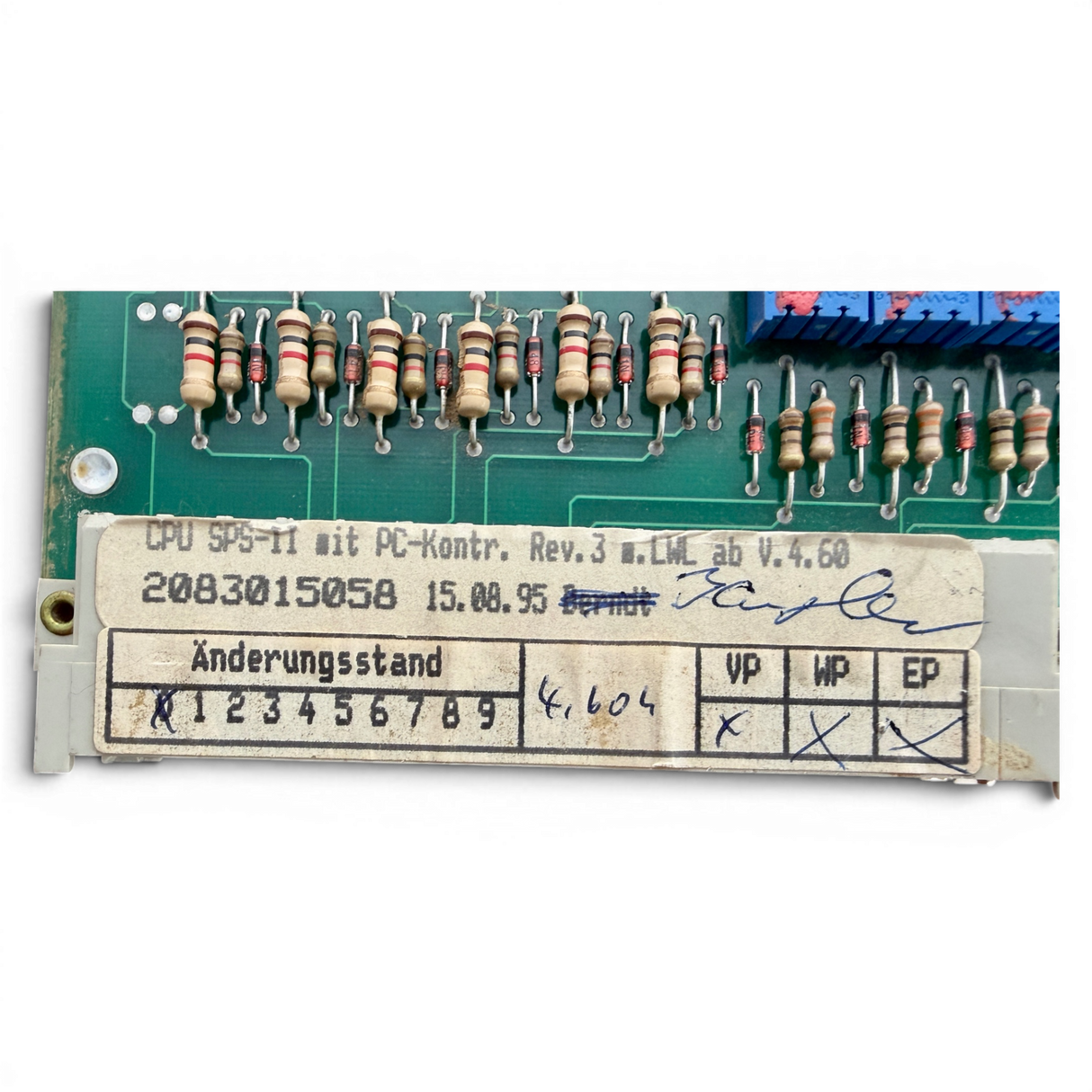 HOMAG Steuerkarte HOMATIC SPS CPU SPS-II Bus Modul Rev.03 Art.-Nr. 2-083-01-5058 / 2083015058
