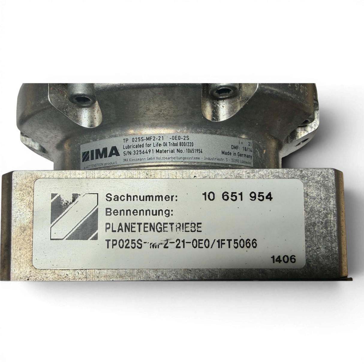IMA WITTENSTEIN Planetengetriebe TP025S-MF2-21-0E0-2S Art.-Nr. 10651954