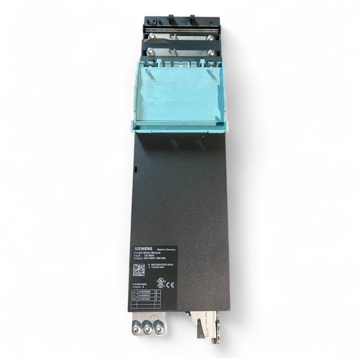 Siemens SINAMICS S120 Double Motor Module SL 6SL3120-2TE21-8AA3 – aus Homag Z‑Achse