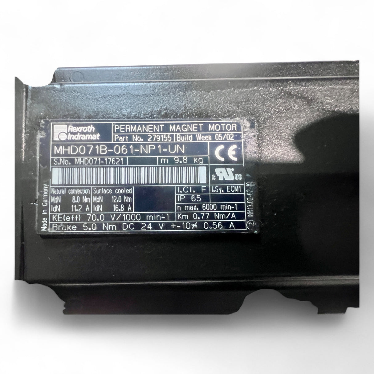 Rexroth Indramat Servomotor MHD071B-061-NP1-UN  Homag Nr2-214-95-1272  Antriebsmotor Z-Achse – Permanent-Magnet-Motor