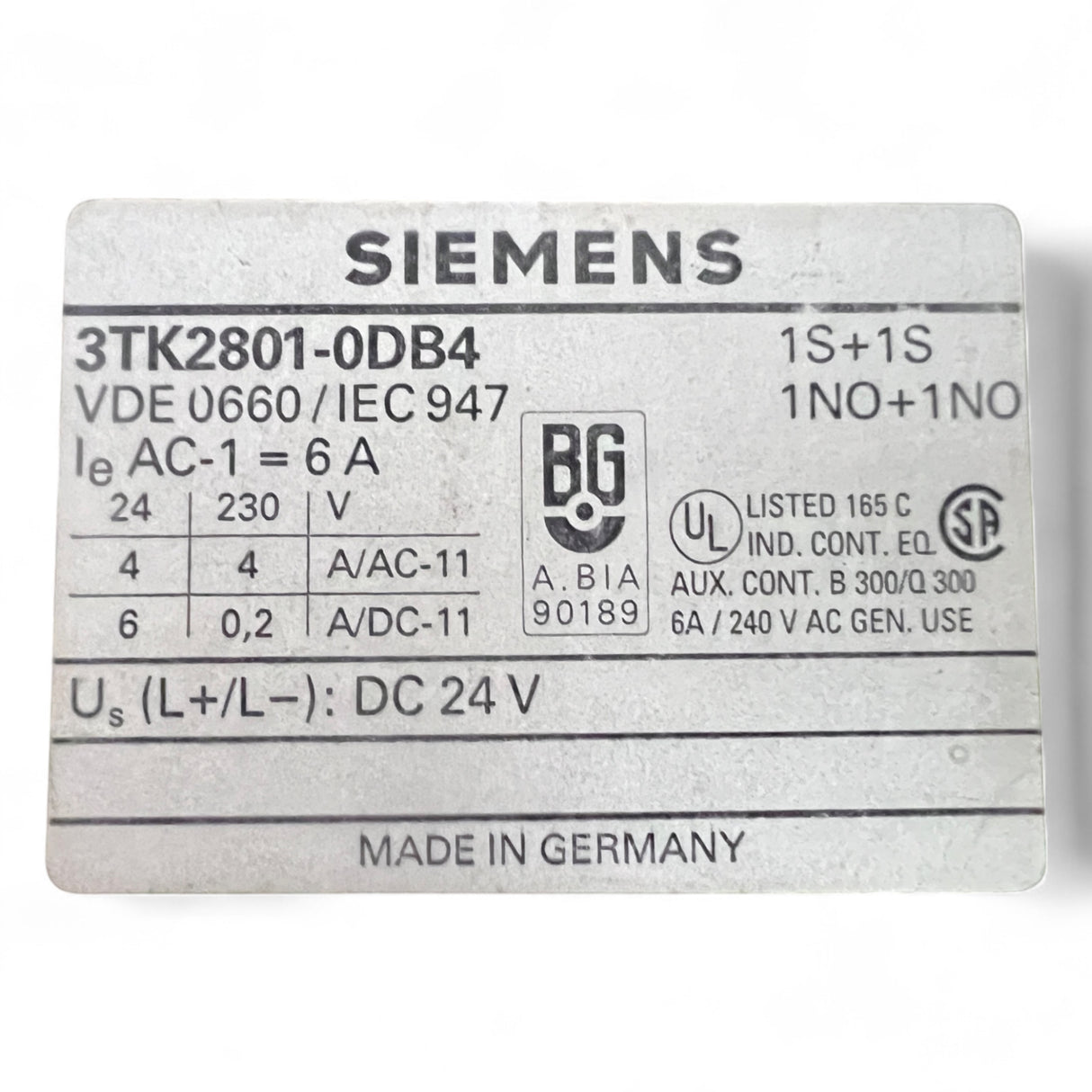 Siemens Sicherheitsrelais 3TK2801-0DB4 Art.-Nr. 3TK2801-0DB4