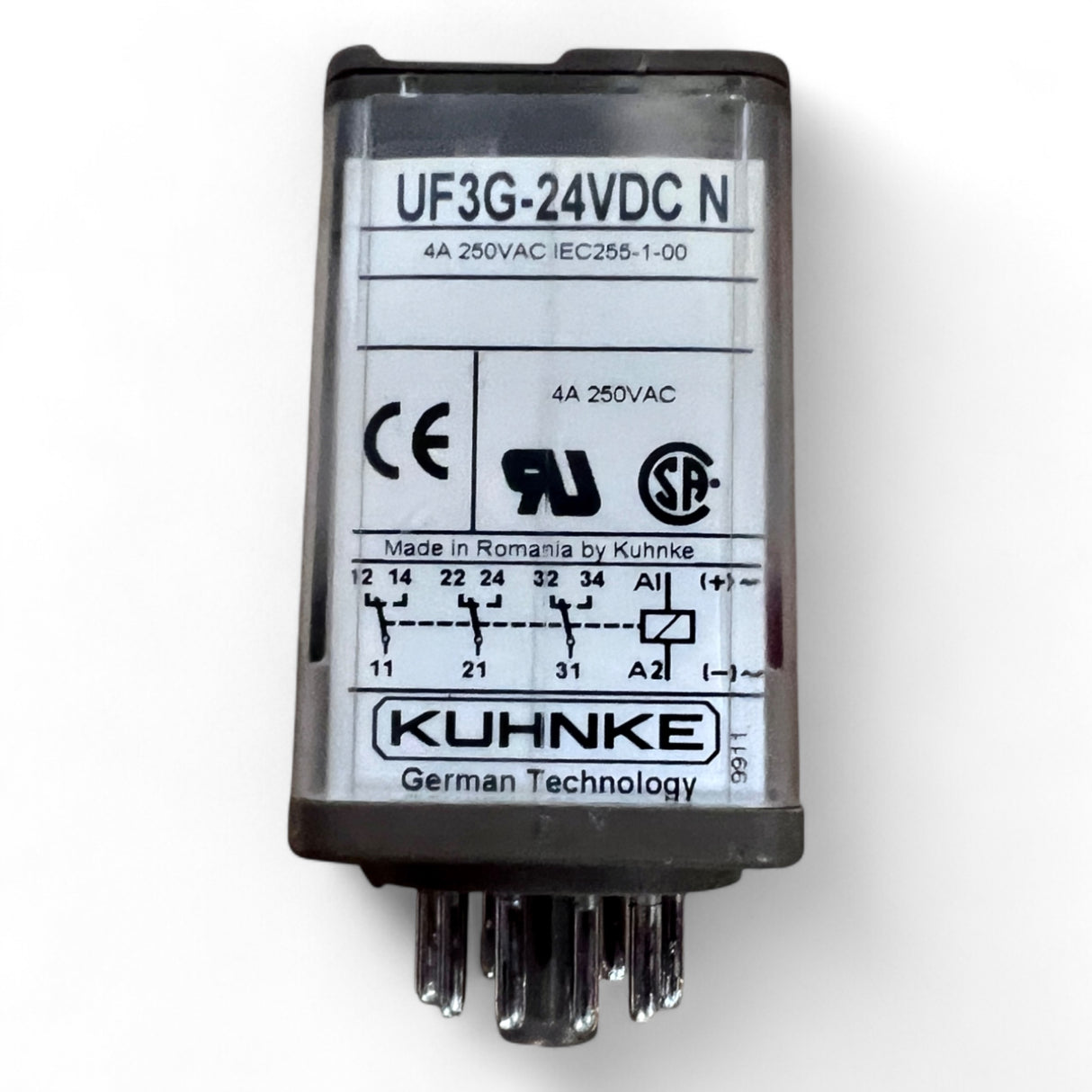 Kuhnke Relaismodul UF3G-24VDC N mit Sockel Z396 und Suppressormodul Z396.50 Art.-Nr. UF3G24VDCN-Z396-Z39650