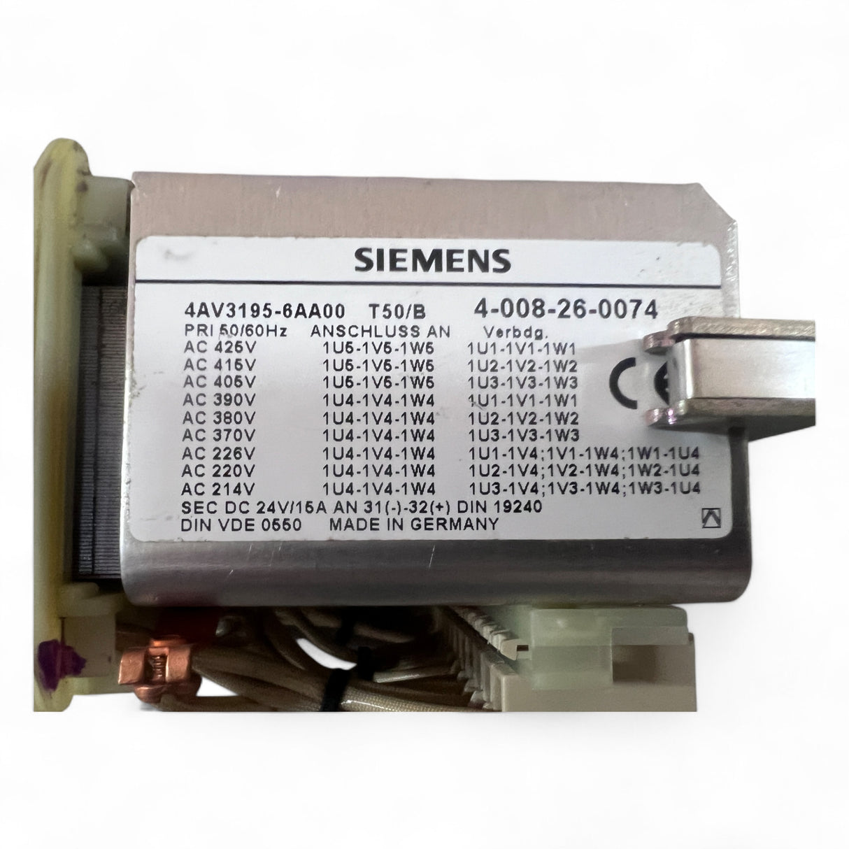 Siemens Transformator Power Supply Art.-Nr. 4AV3195-6AA00