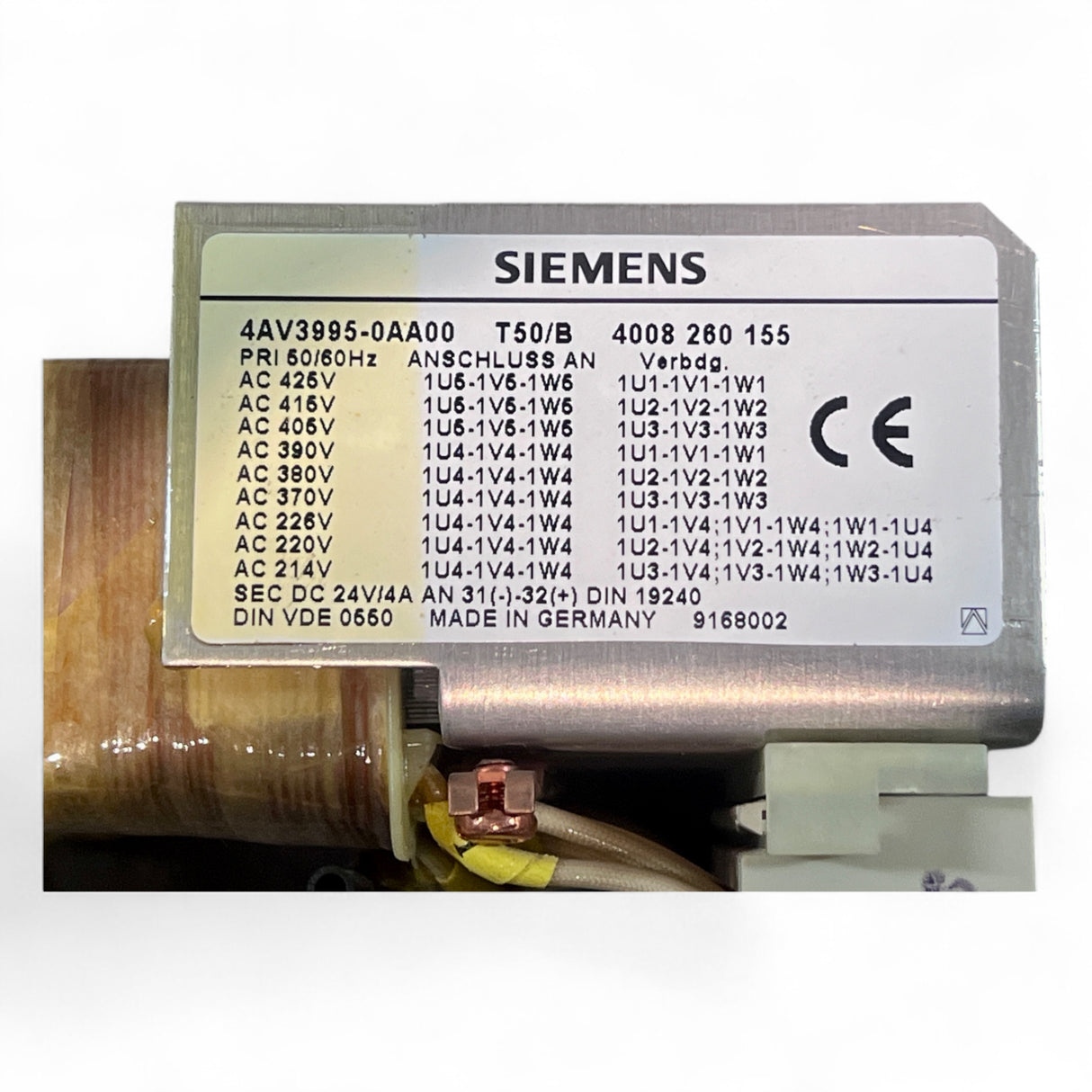 Siemens Transformator 4AV3995-0AA00 Art.-Nr. 4008260155 Power Supply