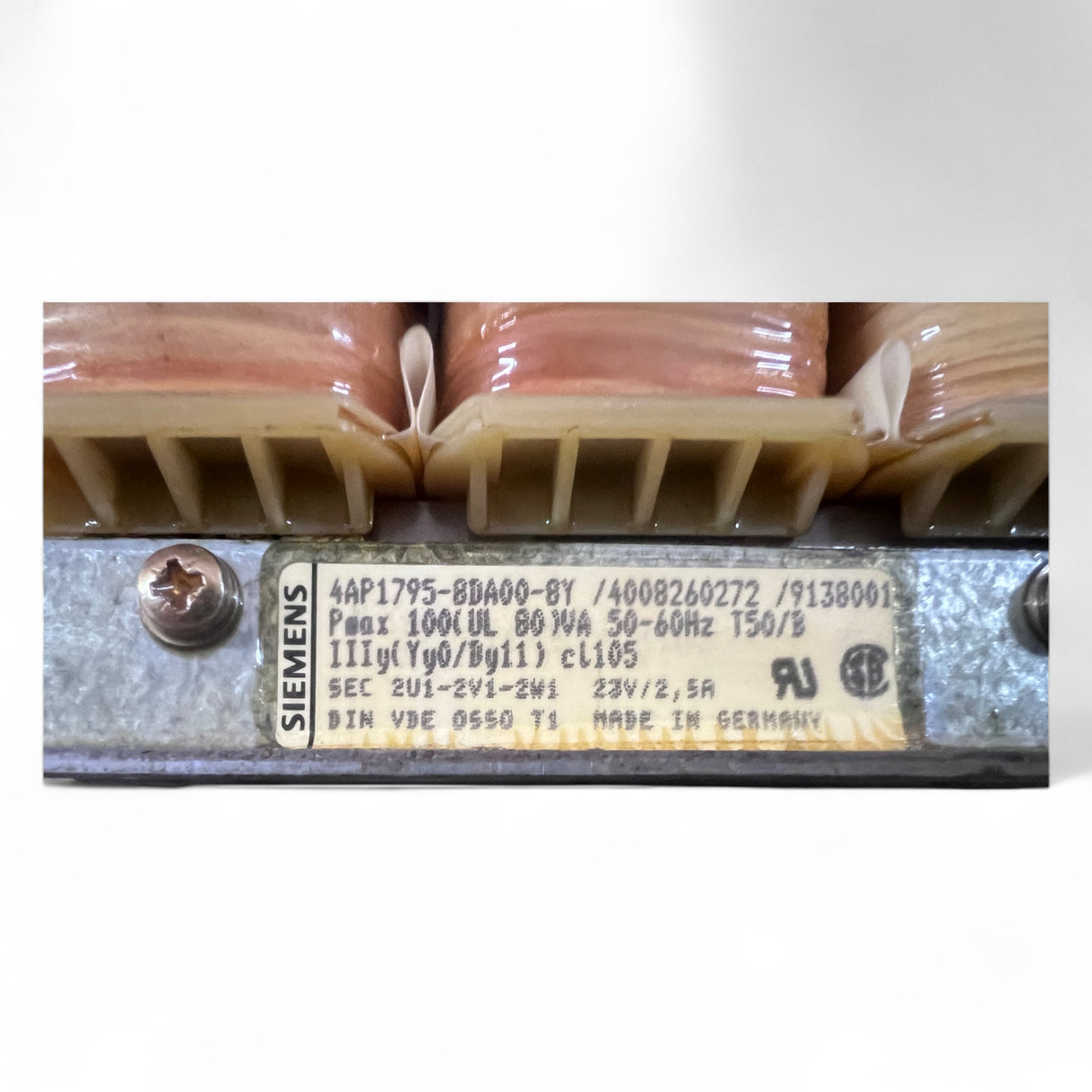 Siemens transformer 4AP1795-8DA00-8Y power supply